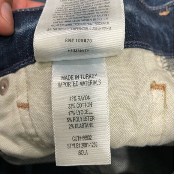 Citizens of Humanity Isola Straight Crop Courtland NWT SZ 24 - Picture 10 of 13